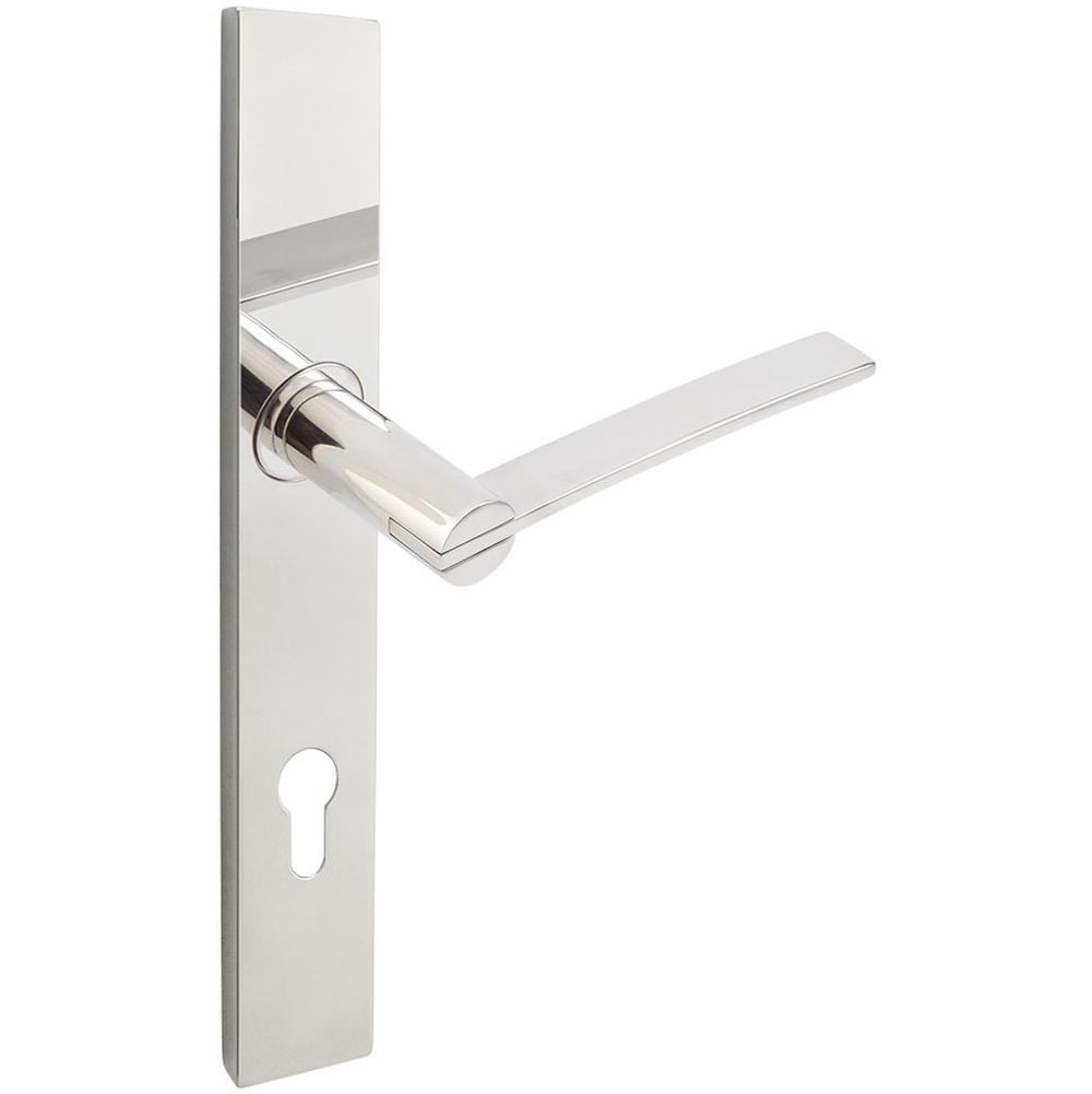 INOX - MU Multipoint 217 Horizon Euro Entry Lever High US32 LH - Polished Stainless Steel