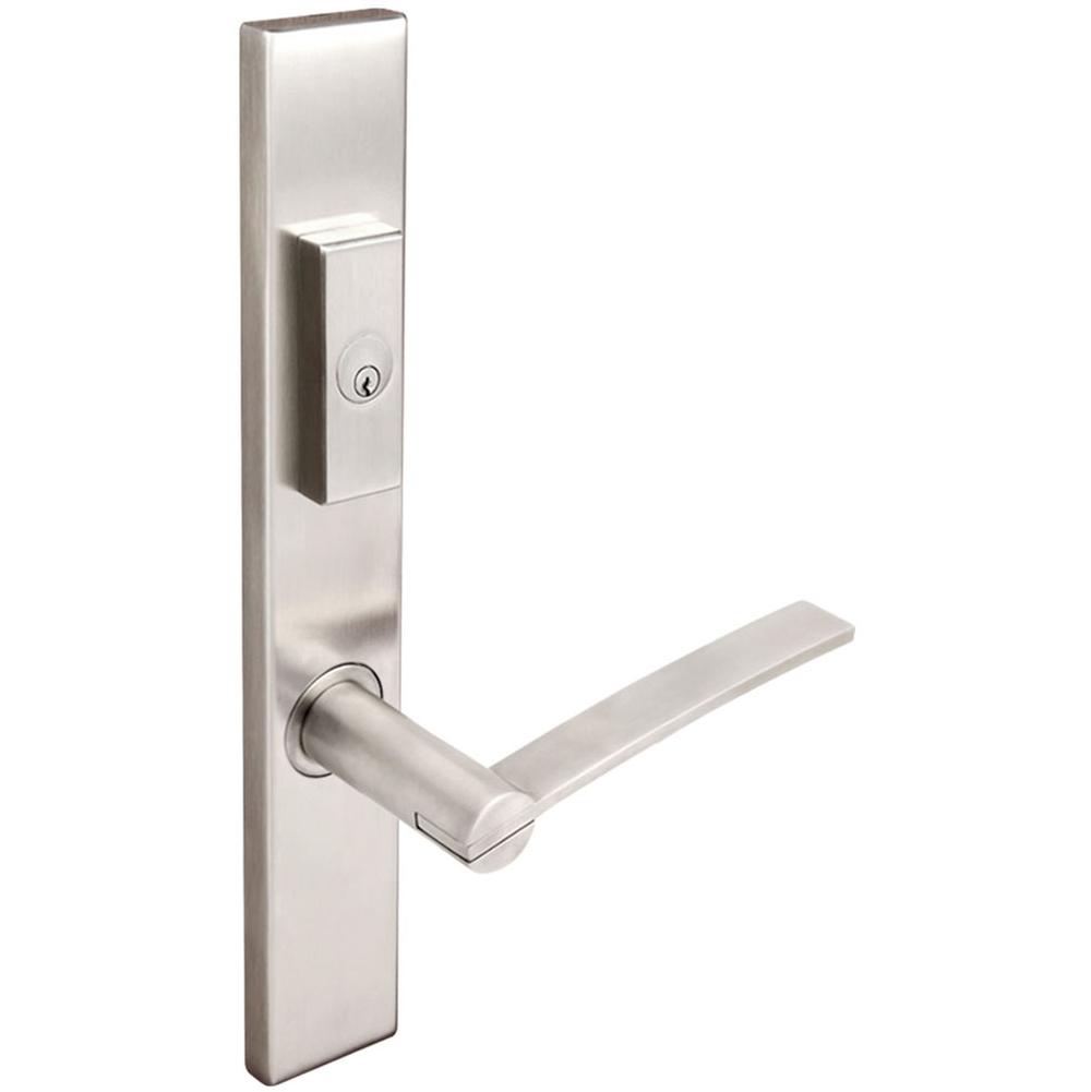 INOX - MU Multipoint 217 Horizon US Entry Lever Low US32D LH - Satin Stainless Steel
