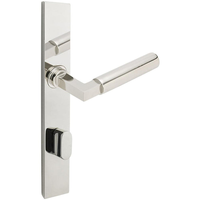 INOX - MU Multipoint 221 Aurora US Entry Lever High US32 LH - Polished Stainless Steel