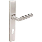 INOX - MU Multipoint 221 Aurora Euro Entry Lever High US32D LH - Satin Stainless Steel