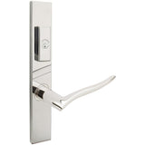 INOX - MU Multipoint 225 Waterfall US Entry Lever Low US32 RH - Polished Stainless Steel