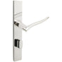 INOX - MU Multipoint 225 Waterfall US Entry Lever High US32 RH - Polished Stainless Steel