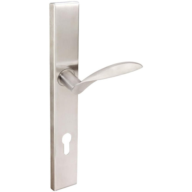 INOX - MU Multipoint 227 Stratus Euro Entry Lever High US32D RH - Satin Stainless Steel