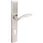 INOX - MU Multipoint 227 Stratus Euro Entry Lever High US32D LH - Satin Stainless Steel