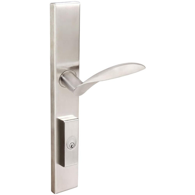 INOX - MU Multipoint 227 Stratus US Entry Lever High US32 LH - Polished Stainless Steel
