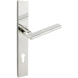 INOX - MU Multipoint 243 Sunrise Euro Entry Lever High US32 LH - Polished Stainless Steel