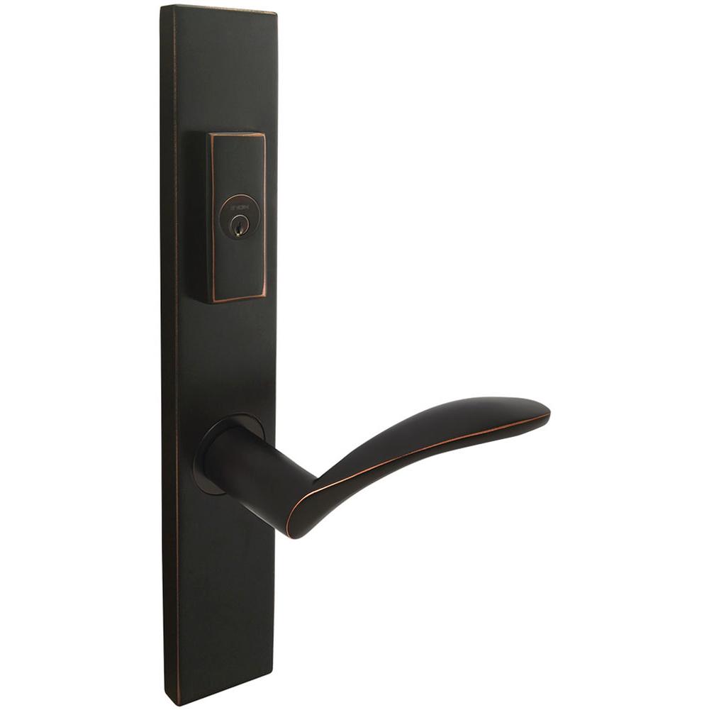 INOX - MU Multipoint 311 Crest US Entry Lever Low US10B RH - Oil Rubbed Bronze