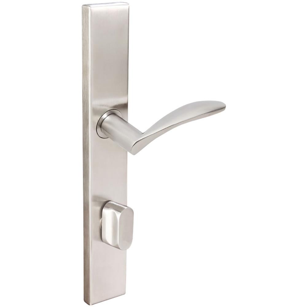 INOX - MU Multipoint 311 Crest US Entry Lever High US32D RH - Satin Stainless Steel