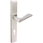 INOX - MU Multipoint 344 Ecco Euro Entry Lever High US32D LH - Satin Stainless Steel