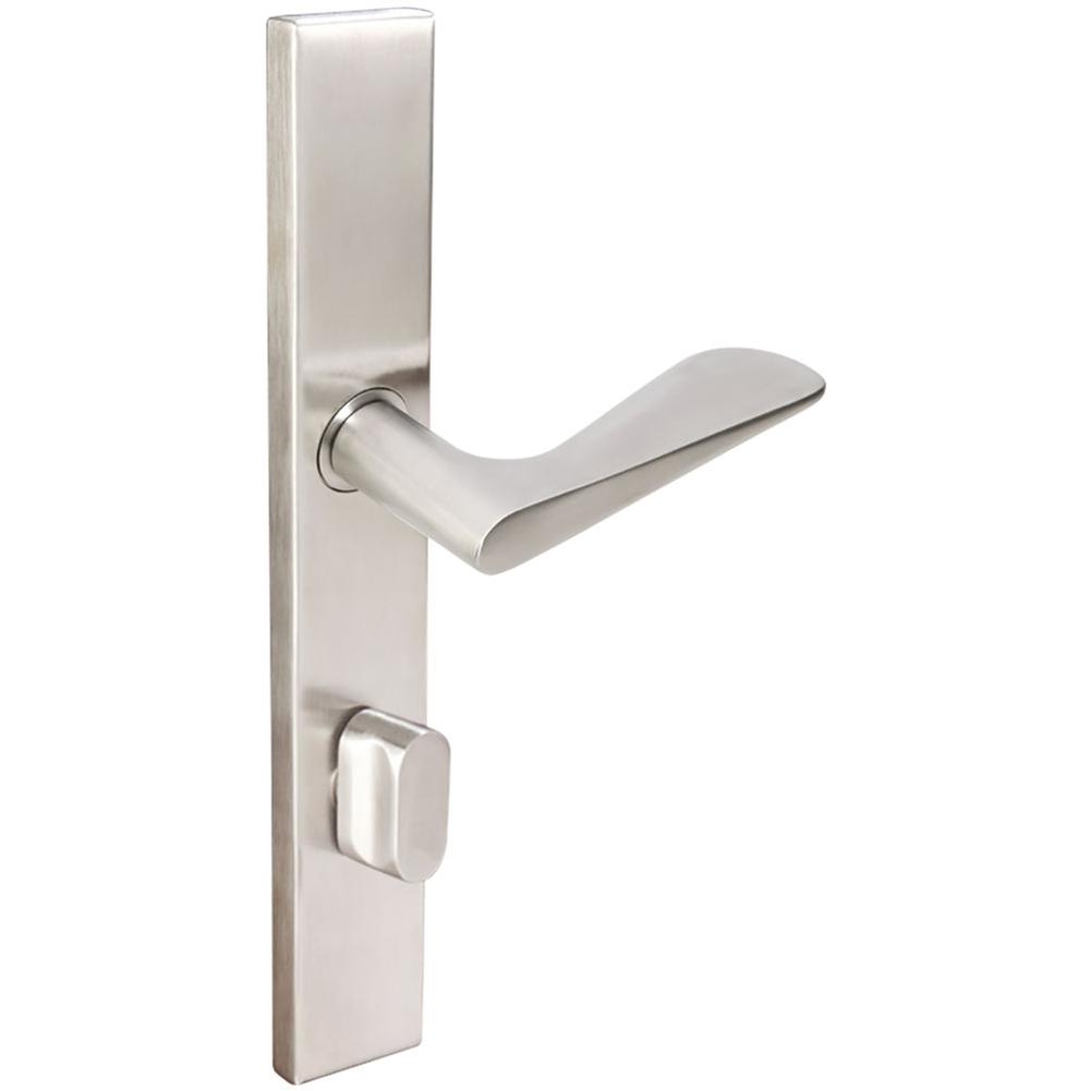 INOX - MU Multipoint 344 Ecco US Entry Lever High US32D LH - Satin Stainless Steel