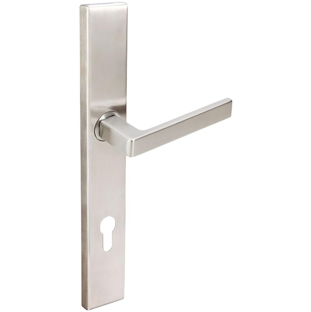 INOX - MU Multipoint 345 Tokyo Euro Entry Lever High US32D RH - Satin Stainless Steel