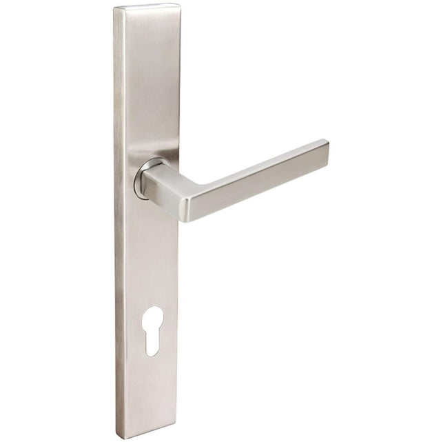 INOX - MU Multipoint 345 Tokyo Euro Entry Lever High US32D RH - Satin Stainless Steel