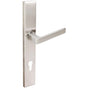 INOX - MU Multipoint 345 Tokyo Euro Entry Lever High US32D LH - Satin Stainless Steel
