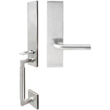 INOX - NY Handleset MT Mortise Cologne Full Dummy 32D LH - Satin Stainless Steel