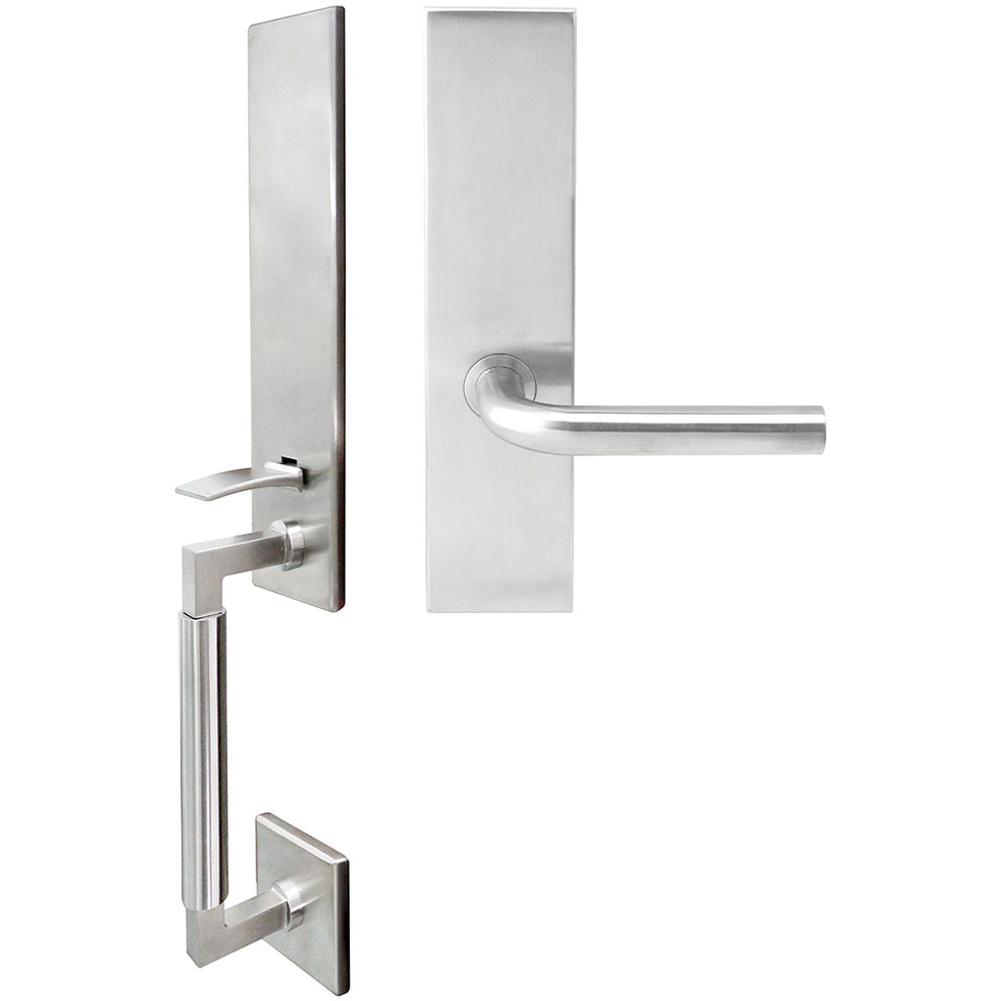INOX - NY Handleset Tubular Cologne Full Dummy 32D RH - Satin Stainless Steel