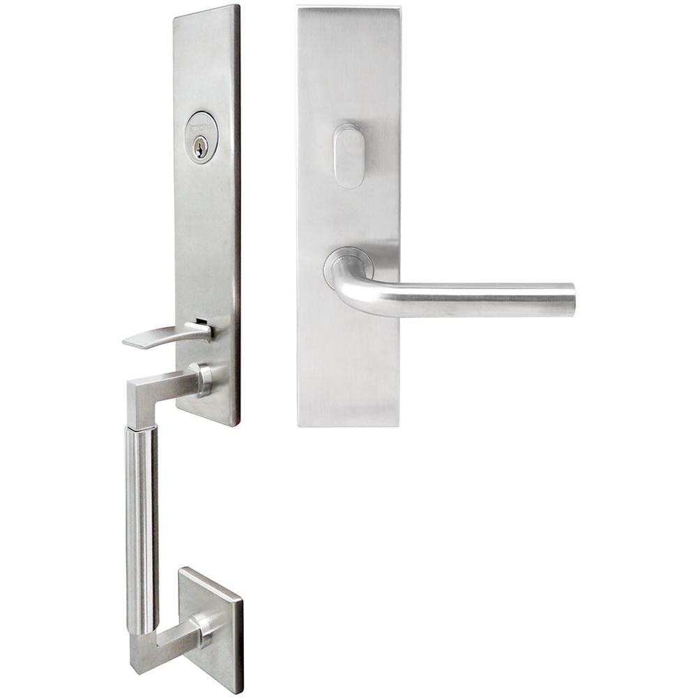 INOX - NY Handleset MT Mortise Cologne Entry 2-3/4''  32D LHR - Satin Stainless Steel