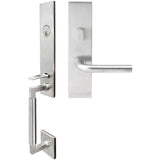 INOX - NY Handleset MT Mortise Cologne Entry 2-1/2''  BS 32D LHR - Satin Stainless Steel