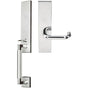 INOX - NY Handleset Tubular Munich Full Dummy 32 LH - Polished Stainless Steel