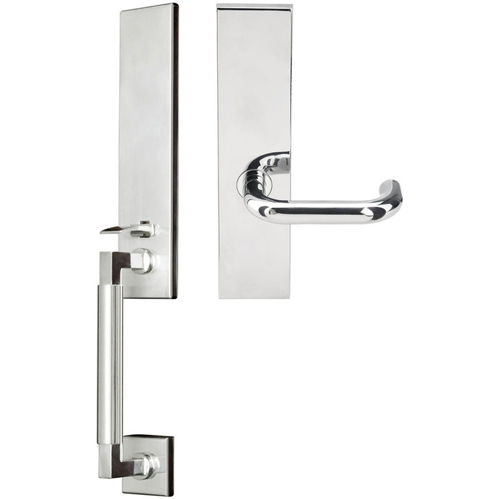 INOX - NY Handleset Tubular Munich Full Dummy 32 RH - Polished Stainless Steel