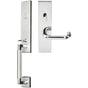 INOX - NY Handleset MT Mortise Munich Entry 2-1/2''  32 LH - Polished Stainless Steel