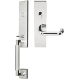 INOX - NY Handleset MT Mortise Munich Entry 2-3/4''  32 LH - Polished Stainless Steel
