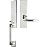 INOX - NY Handleset MT Mortise Oslo Full Dummy 32 RH - Polished Stainless Steel