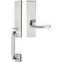 INOX - NY Handleset MT Mortise Oslo Full Dummy 32 RH - Polished Stainless Steel