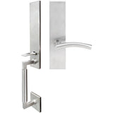 INOX - NY Handleset MT Mortise Brussels Full Dummy 32D RH - Satin Stainless Steel