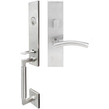 INOX - NY Handleset MT Mortise Brussels Entry 2-3/4''  32D RHR - Satin Stainless Steel
