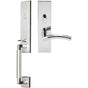 INOX - NY Handleset MT Mortise Brussels Entry 2-1/2''  32 RHR - Polished Stainless Steel