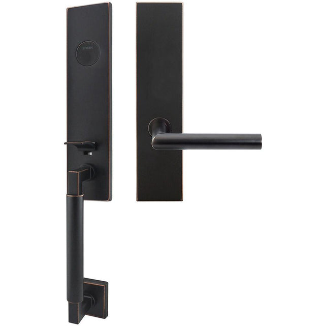 INOX - NY Handleset MT Mortise Frankfurt Full Dummy 10B LH - Oil Rubbed Bronze
