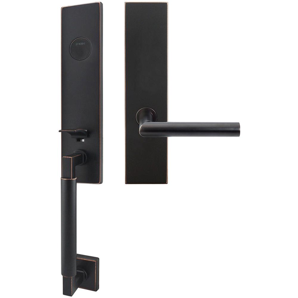 INOX - NY Handleset MT Mortise Frankfurt Full Dummy 10B RH - Oil Rubbed Bronze