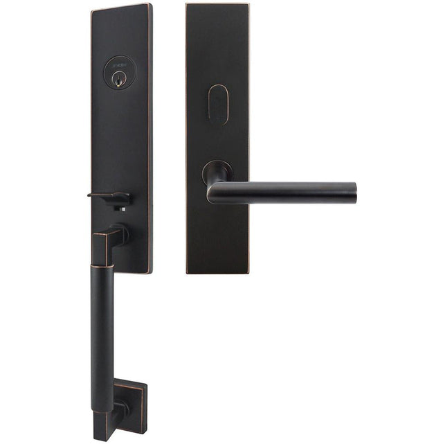 INOX - NY Handleset MT Mortise Frankfurt Entry 2-1/2''  10B RH - Oil Rubbed Bronze