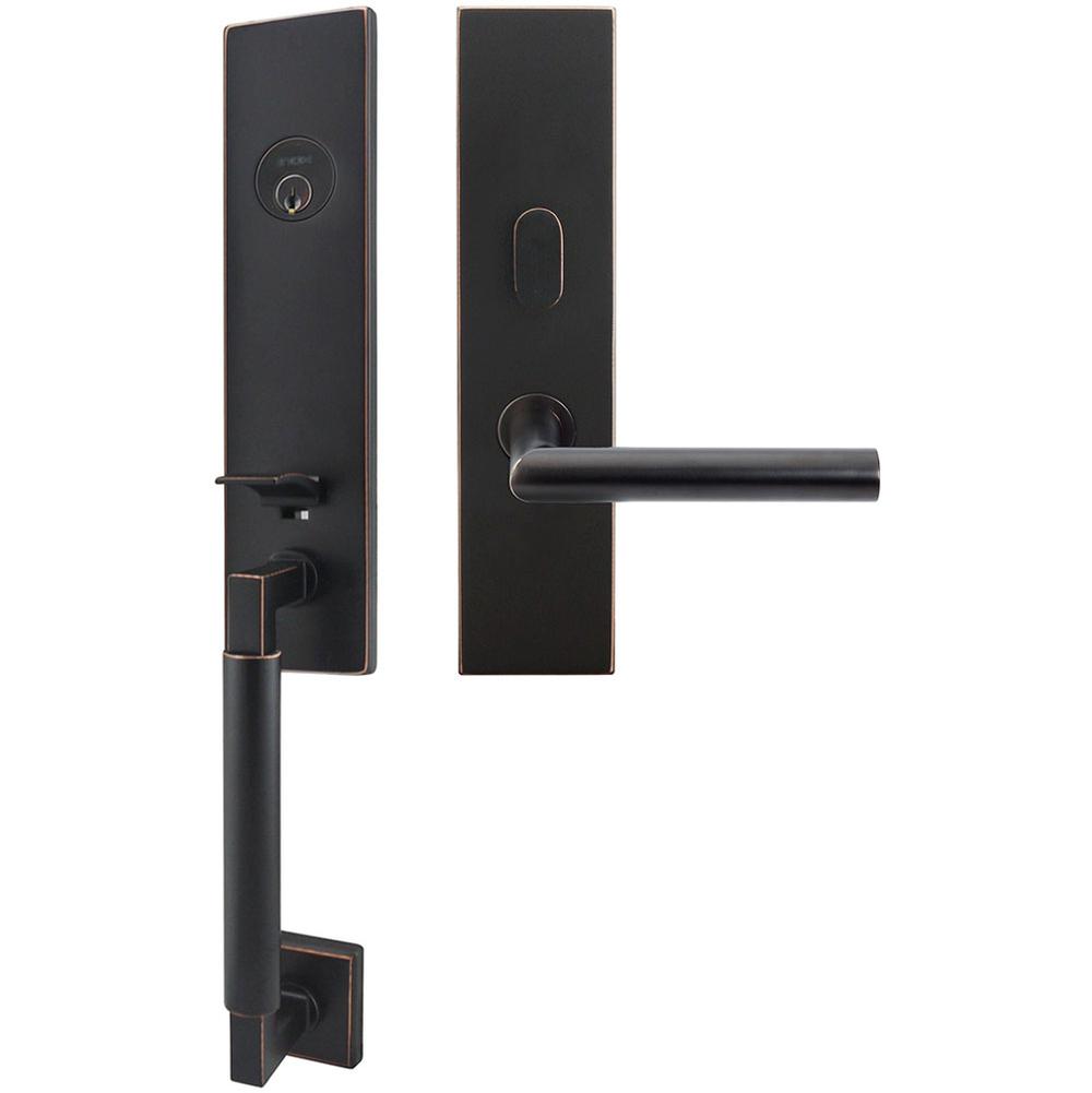 INOX - NY Handleset MT Mortise Frankfurt Entry 2-3/4''  10B RH - Oil Rubbed Bronze
