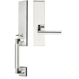 INOX - NY Handleset MT Mortise Frankfurt Full Dummy 32 LH - Polished Stainless Steel