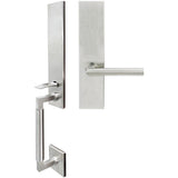 INOX - NY Handleset MT Mortise Frankfurt Full Dummy 32D LH - Satin Stainless Steel