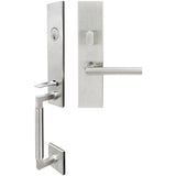 INOX - NY Handleset MT Mortise Frankfurt Entry 2-1/2''  32D LH - Satin Stainless Steel