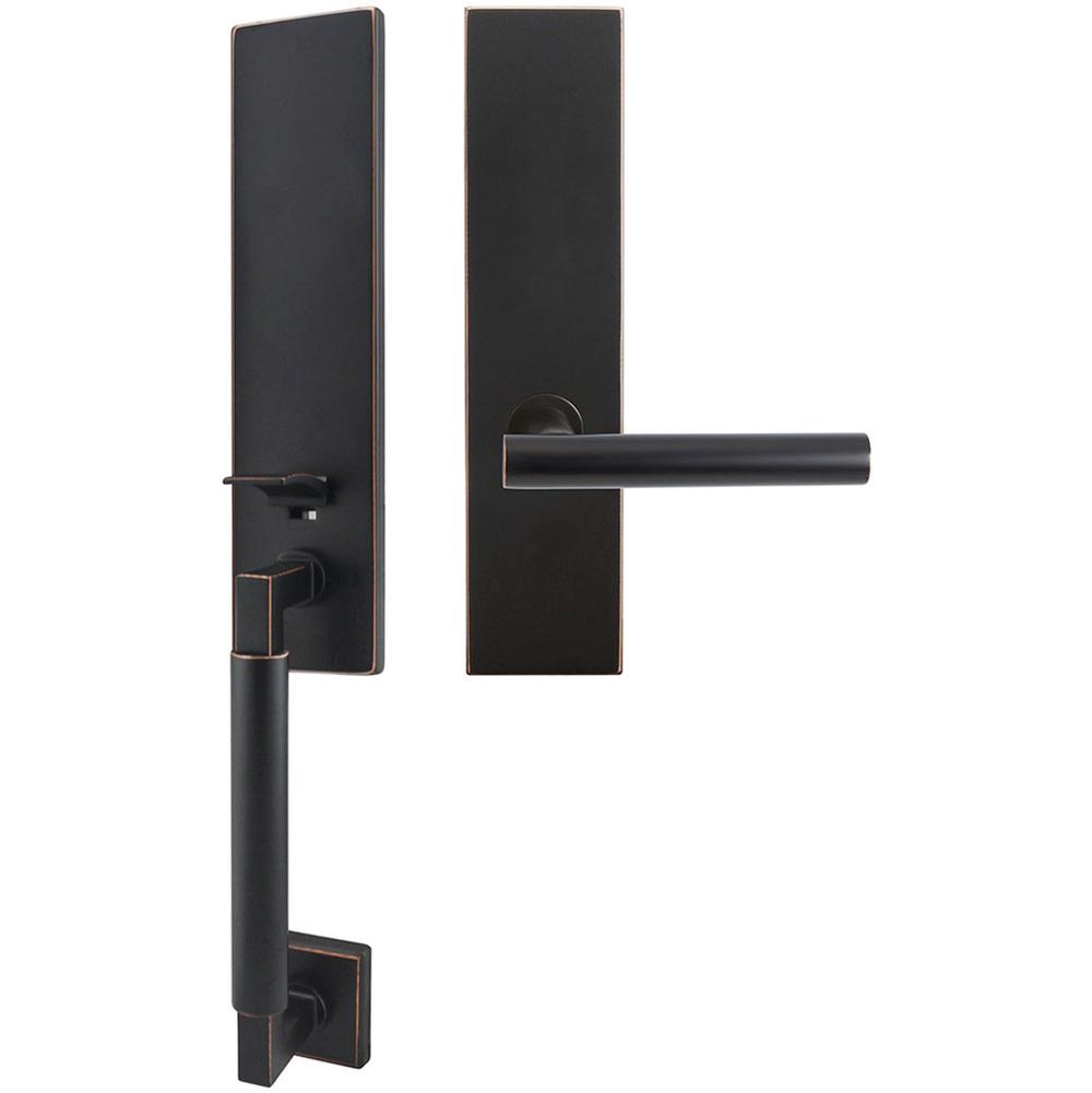 INOX - NY Handleset MT Mortise Copenhagen Full Dummy 10B LH - Oil Rubbed Bronze