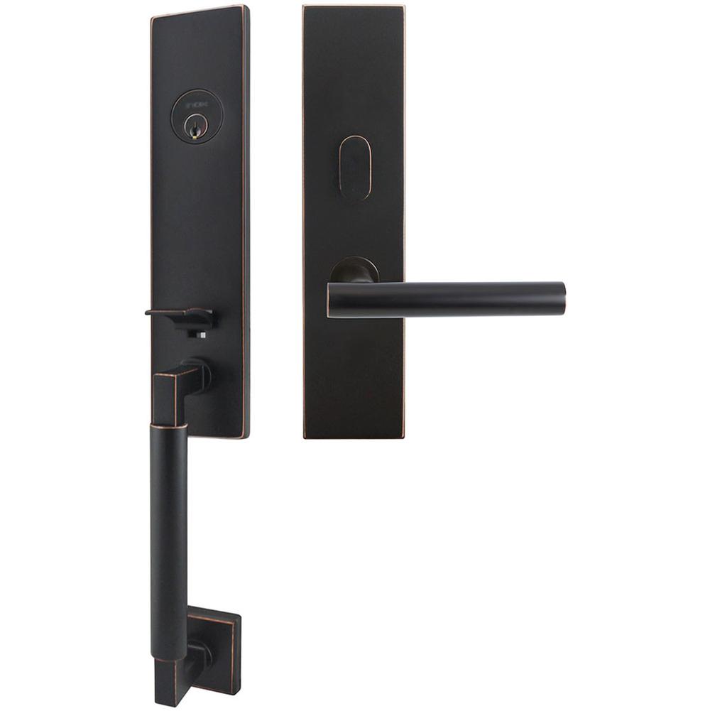 INOX - NY Handleset MT Mortise Copenhagen Entry 2-3/4''  10B LH - Oil Rubbed Bronze