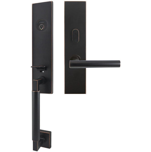INOX - NY Handleset MT Mortise Copenhagen Entry 2-1/2''  10B LHR - Oil Rubbed Bronze