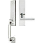 INOX - NY Handleset MT Mortise Stockholm Full Dummy 32 LH - Polished Stainless Steel