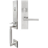 INOX - NY Handleset MT Mortise Stockholm Entry 2-1/2''  32D LHR - Satin Stainless Steel