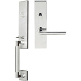 INOX - NY Handleset MT Mortise Stockholm Entry 2-3/4''  32 LH - Polished Stainless Steel