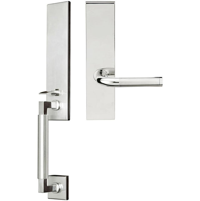 INOX - NY Handleset MT Mortise Vienna Full Dummy 32 RH - Satin Stainless Steel