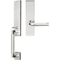 INOX - NY Handleset MT Mortise Vienna Full Dummy 32 LH - Satin Stainless Steel