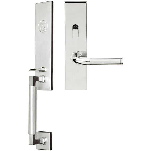 INOX - NY Handleset MT Mortise Vienna Entry 2-1/2''  32 LHR - Satin Stainless Steel