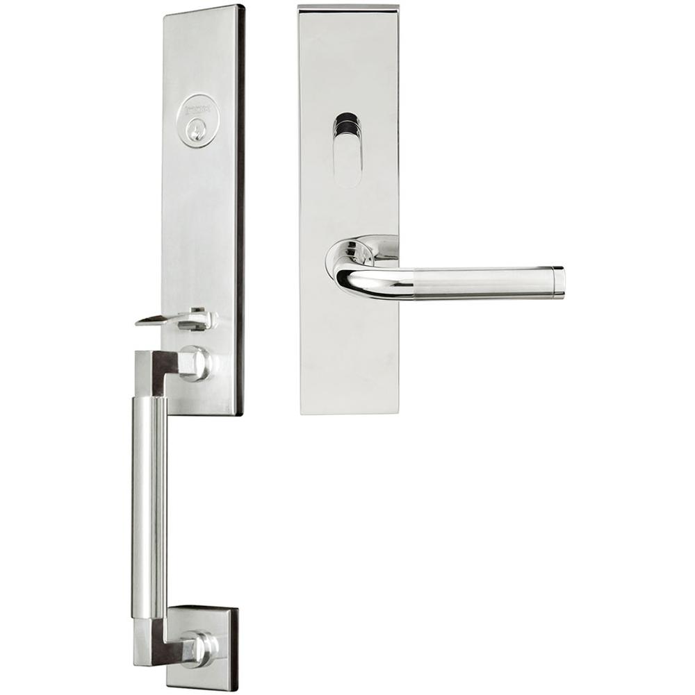 INOX - NY Handleset MT Mortise Vienna Entry 2-3/4''  32 RHR - Satin Stainless Steel