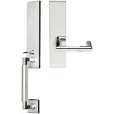 INOX - NY Handleset MT Mortise Stuttgart Full Dummy 32 LH - Polished Stainless Steel
