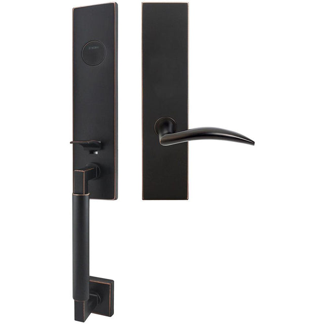INOX - NY Handleset MT Mortise Air-stream Full Dummy 10B RH - Oil Rubbed Bronze