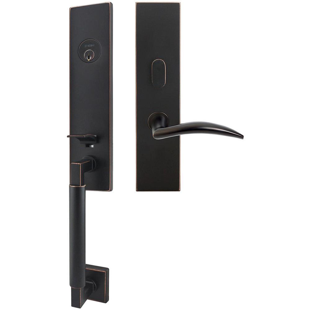 INOX - NY Handleset MT Mortise Air-stream Entry 2-1/2''  10B RH - Oil Rubbed Bronze